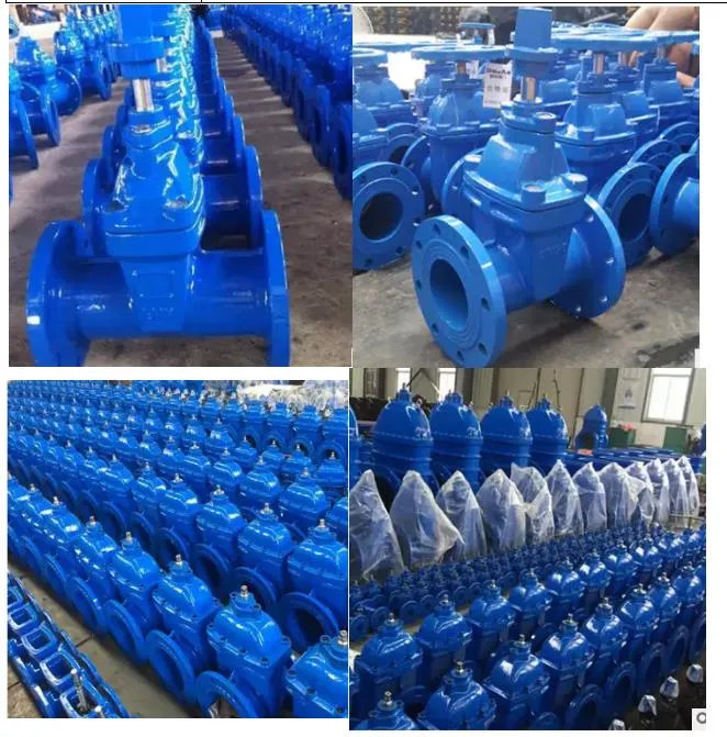 BS4504 GOST DIN F4 Check Water Valve Ductile Iron Resilient Seated Industrial Valve Non-Rising Stem Gate Valve