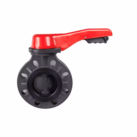 Valvola a sfera industriale con valvola a farfalla in plastica PVC Pph CPVC PVDF UPVC